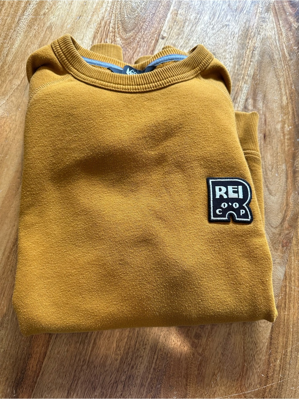 REI Women's Crewneck Sweatshirt in Mustard